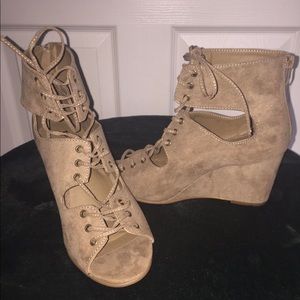 Torrid Beige Wedges
